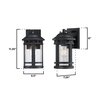 Westinghouse Fixture Wall Outdoor 60W Dusk to Dawn Belon, Black Clear Glass 6123200